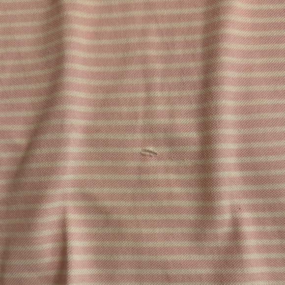 Men's Pink Striped Polo Shirt - Picture 2 of 5